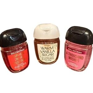 New Bath Body Works Pocketbac Hand Sanitizer Set of 3 Stocking Stuffer Free Ship